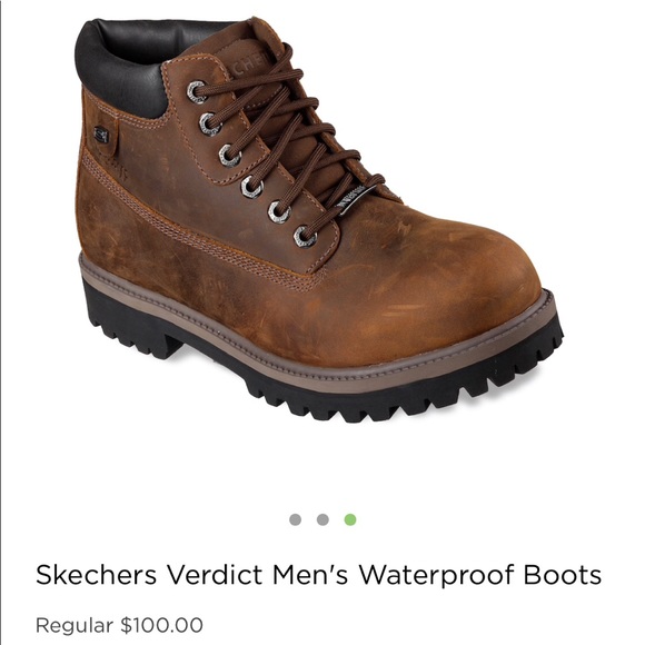 skechers verdict men's waterproof boots